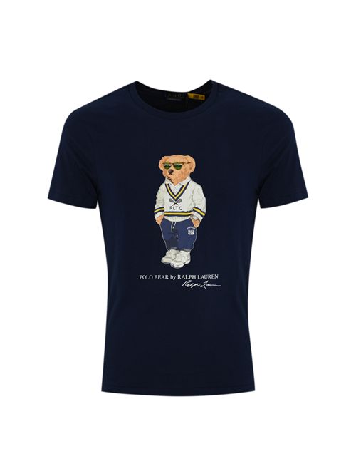 T-shirt Polo Bear Custom Slim Fit in cotone POLO RALPH LAUREN | 710973137003